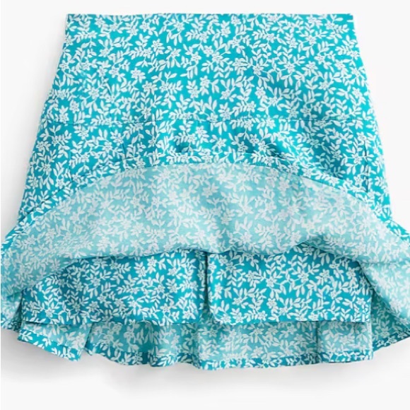 Crewcuts Blue Floral Skort - Picture 5 of 6